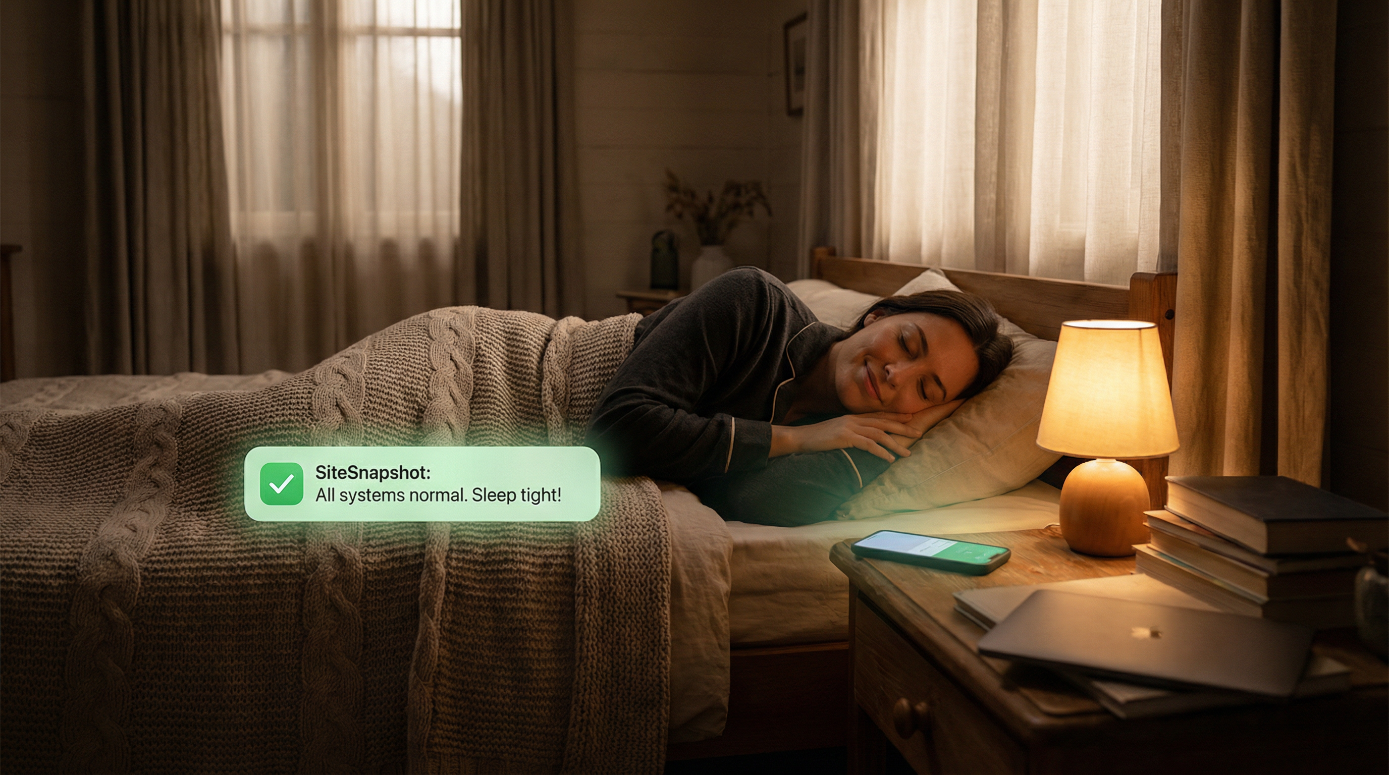 Peace of mind with SiteSnapshot monitoring